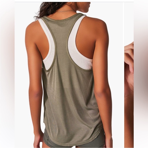 NWT Free People Intimately Night We Met Tank - Ivy League - S - Picture 2 of 4